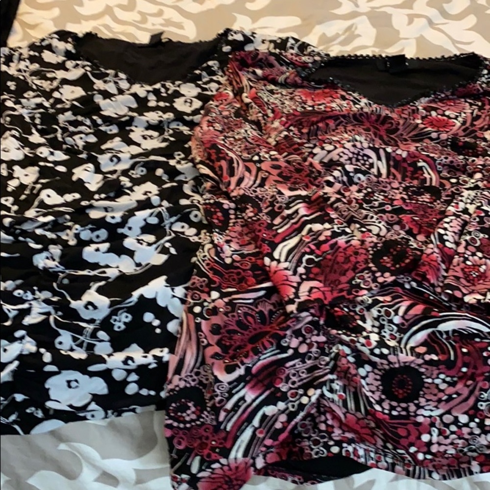 2 ruched shirts